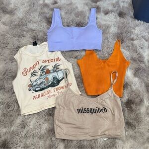 Crop Top Lot of 4 Sz Small